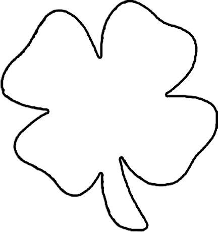 printable  leaf clover pattern  coloring page clipartsco