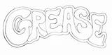 Grease Musical Bookmarks Jilly Cooper sketch template