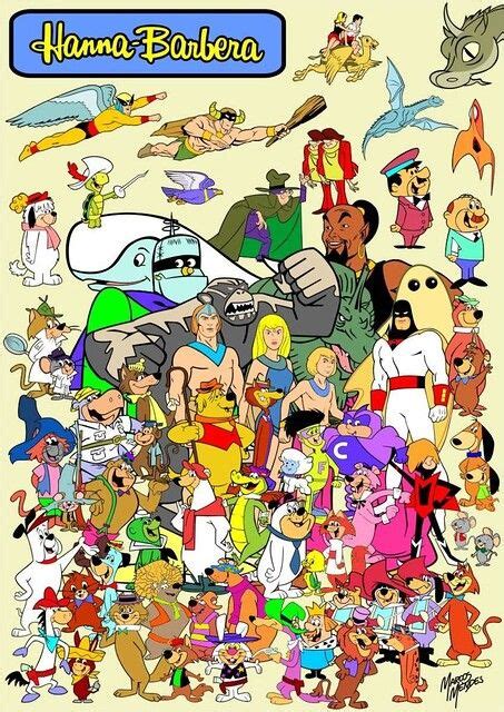 Hanna Barbera Tribute By Marcos Mendes Classic Cartoon Characters