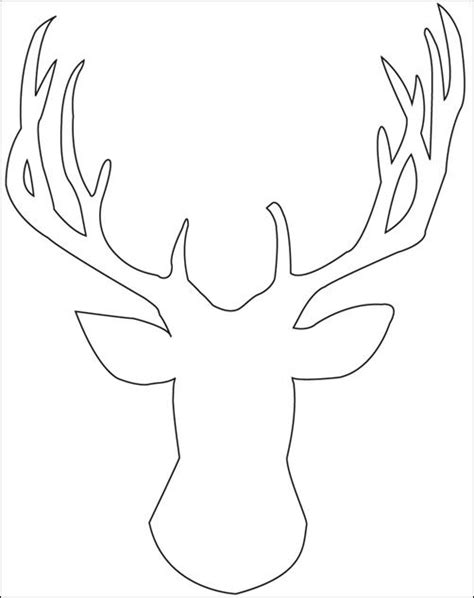 reindeer head template holidays christmas decorations pinterest