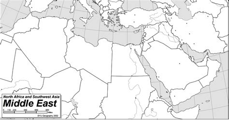middle east map blank gadgets