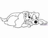 Tramp Lady Coloring Pages Disney Disneyclips Book Printable Lying Down Funstuff sketch template