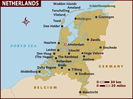 map  netherlands