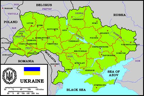 ukraine physik karte