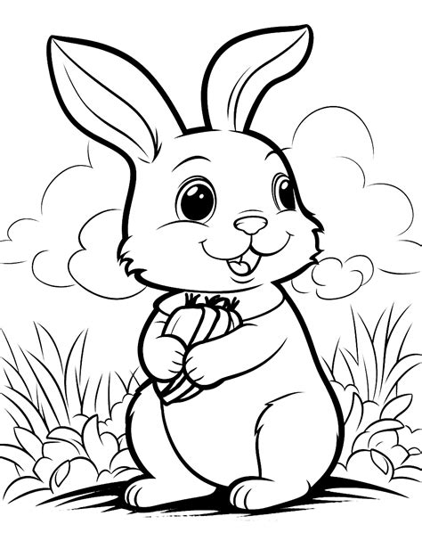 bunny coloring pages  kids  printables