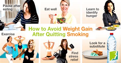 how to avoid weight gain after quitting smoking menopause now