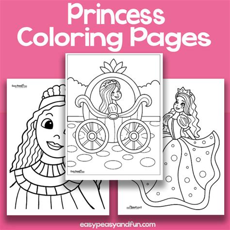 printable princess coloring pages easy peasy  fun membership