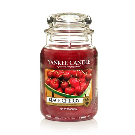black cherry yankee candle large jar fox  lantern