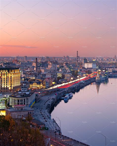 kiev aerial view ukraine high quality architecture stock