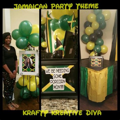 The Jamaican Party Theme Is Green And Yellow