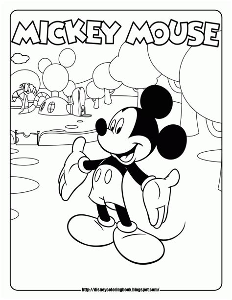 mickey mouse clubhouse coloring pages  print home design ideas