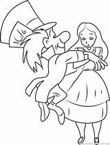 Alice Wonderland Hatter Mad Coloring Pages Cartoon Printable Drawing Disney Burton Tim Getdrawings Getcolorings Coloringpages101 Sketch Color Template Colorings sketch template