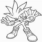 Sonic Super Drawing Coloring Pages Silver Clipartmag sketch template