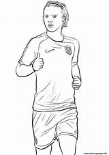 Coloring Pages Griezmann Antoine Fifa Cup Football Color Printable Print Drawing sketch template