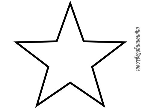 mymommyblogscom printable shapes printable star star template