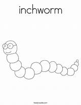 Inchworm Worm Ll sketch template