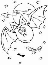 Coloring Halloween Pages Ghost Bat Google Bats sketch template