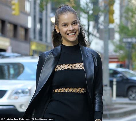 barbara palvin flaunts legs in black dress while heading to rehearsals