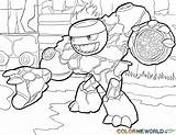 Coloring Skylander sketch template