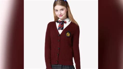 latest cable crew neck british style girl sex uniform school sweaters