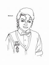 Jackson Coloring Pages Michael Printable Kids sketch template