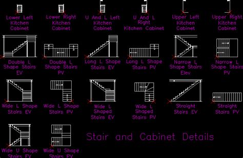 stair  cabinet details dwg detail  autocad designs cad