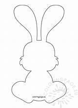 Bunny Rabbit Outline Clipart Template Templates Easter Silhouette Drawing Coloring Clip Pages Pattern Shape Applique Diy Patterns Felt Coloringpage Eu sketch template