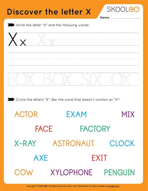 discover  letter   learning  activity worksheet