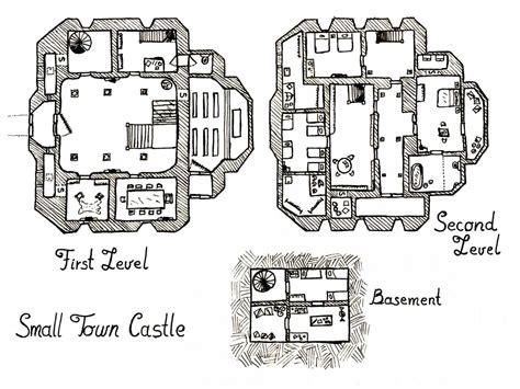small town castle map