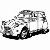 2cv Citroen Adesivo Fusca Ente Coches Vinilos Decorativos Citroën Mixadesivos Françoise Antiguo Bonitos Viejos Vidrios Jeep Negras Kuriose Explosionszeichnung Käfer sketch template