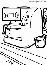 Kaffeemaschine Malvorlage Haushalt Coloring Malvorlagen öffnen Als Clipartmag sketch template