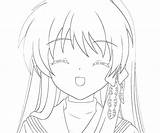 Clannad Fujibayashi Kyou Coloring Pages Character Look Another Temtodasas sketch template