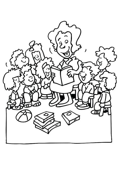 teacher coloring pages  getdrawings