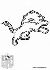Coloring Pages Lions Detroit Nfl Logo Print Browser Window sketch template