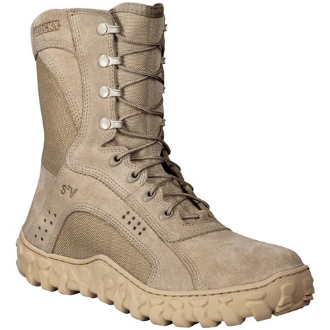 mens rocky sv vented military duty sport boots  combat