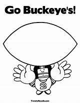 Coloring Pages Ohio Catch State Buckeye Brutus Football Buckeyes Osu Auburn Color Louisiana Gameboy Kids Print Ball Go Tide Dawgs sketch template