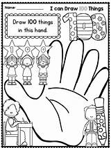 100 School 100th Days Pages Coloring Printable Activities Printables Color Sheets Hand Getcolorings Activity Print Getdrawings Draw Things Kids Th sketch template