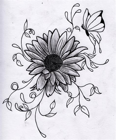 drawing flowers