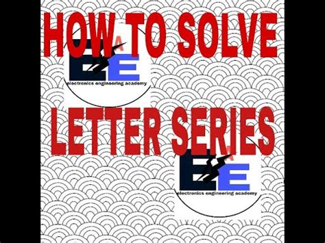 solve letter seriesletter series youtube