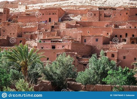 Close Up View Of Ksar Ait Benhaddou Ouarzazate Morocco
