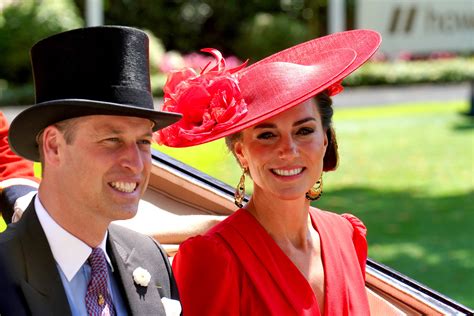 princess  wales wows royal ascot crowds  striking red dress