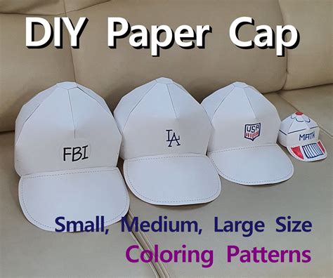 diy paper cap paper hat wearable hat coloring hat baseball cap