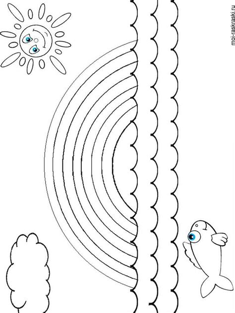 rainbow coloring pages   print rainbow coloring pages