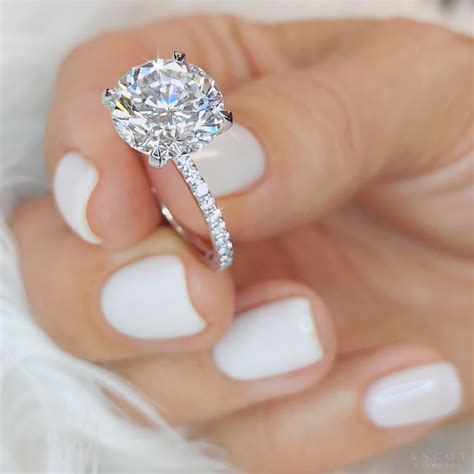 ct  cut diamond solitaire ring ascot diamonds