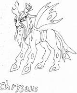 Coloring Chrysalis Queen Sketch Deviantart Pony Little Designlooter Pages 17kb 1024px sketch template