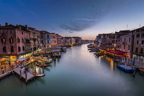 grand canal in the evening venice italy anshar images