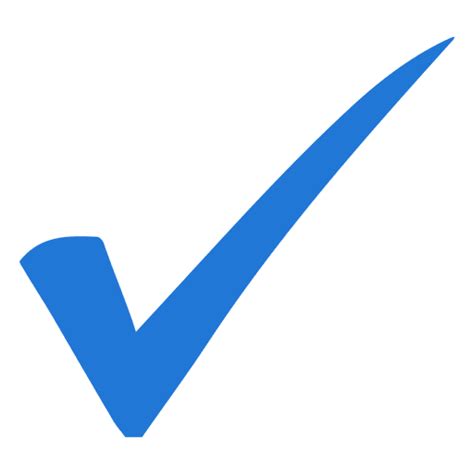 blue check mark transparent png svg vector file