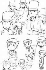 Layton Luke Professor Nyu Deviantart sketch template