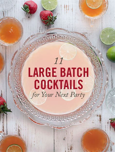 11 large batch cocktails for your next party party ideas