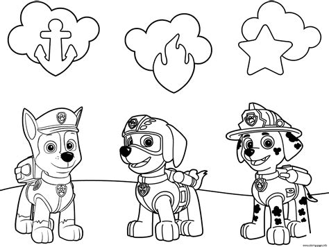 paw patrol coloring print outs coloring pages